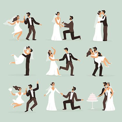 我们结婚了元素夫妇