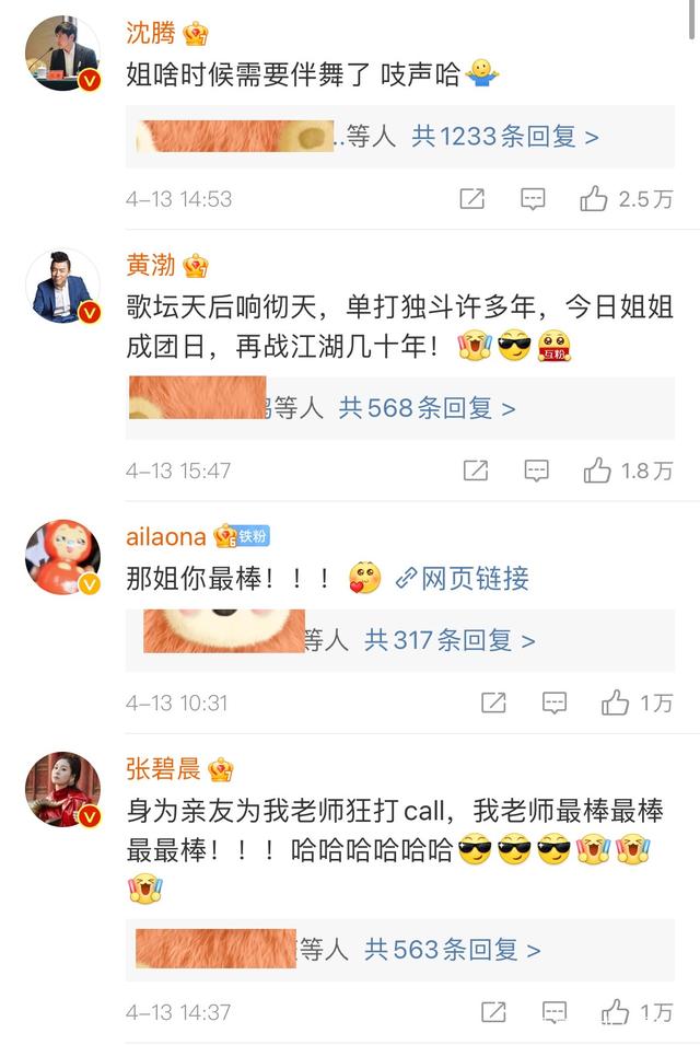 肖战为那英打call
