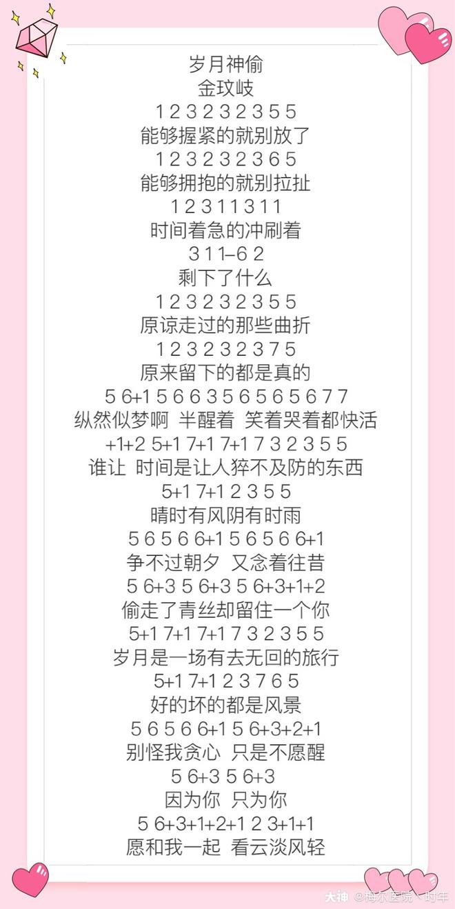 明天过后简谱