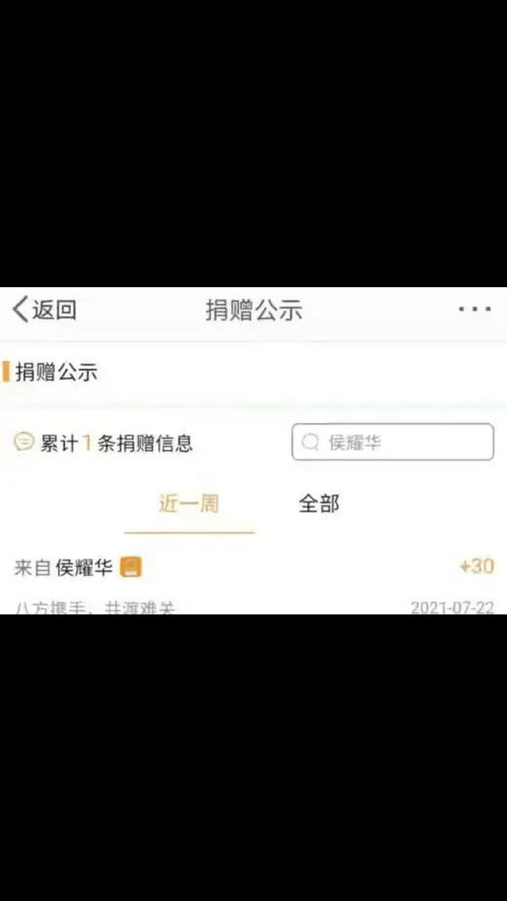 候耀华捐钱 候耀华捐钱事件 