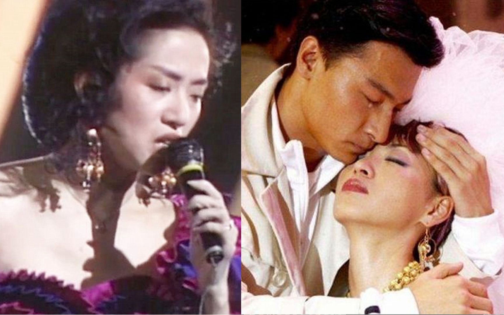 刘德华梅艳芳 昏黄夜雨里刘德华梅艳芳 